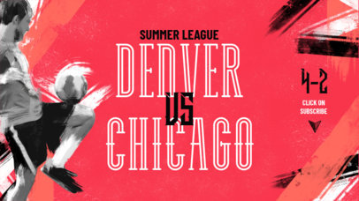 YouTube Banner Maker for a Soccer Online League 2552d