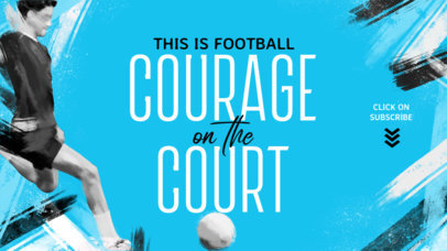 eSports Channel YouTube Banner Maker with Soccer Illustrations 2552e