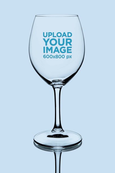Wine Glass Mockup Featuring a Solid Color Backdrop 36446-r-el2