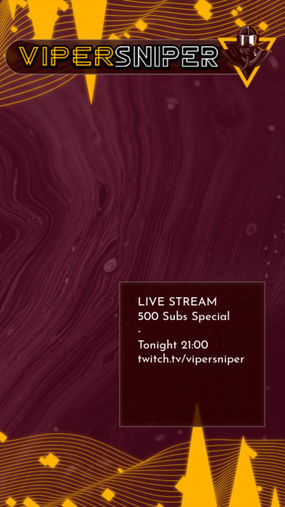 Gaming Facebook Story Template Featuring Spike Graphics 2558a