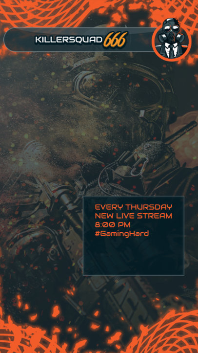 Gaming Facebook Story Generator with Neon Colors 2558c