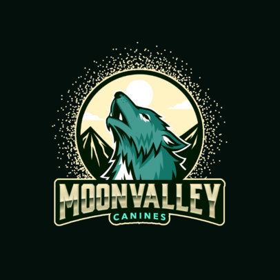 Online Logo Maker Featuring a Howling Wolf Illustration 
