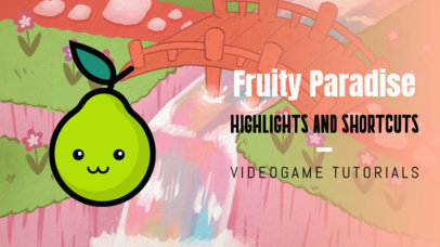 Gaming YouTube Thumbnail Maker Featuring a Smiling Pear Graphic 2557d