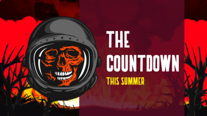 Gaming youTube Thumbnail Creator Featuring a Skull with a Helmet 2556f