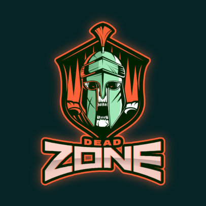 Gaming Logo Maker Featuring an Undead Gladiator