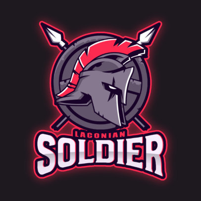 Gaming Logo Creator Featuring the Helmet of a Gladiator
