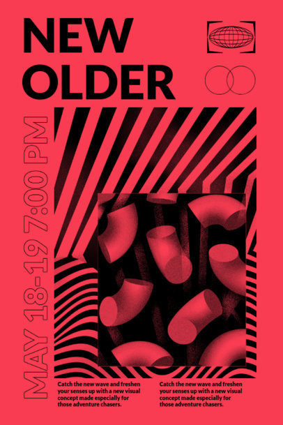 Online Poster Design Maker with Abstract Graphics and Textures