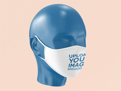 Mockup of a Face Mask on a Mannequin Head 4284-el1