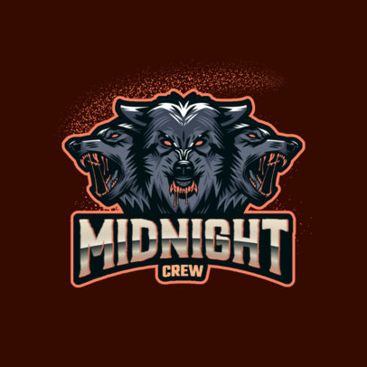 Gaming Logo Maker Featuring Three Angry Wolves