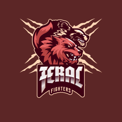 Gaming Logo Maker with an Illustration of a Pack of Wolves