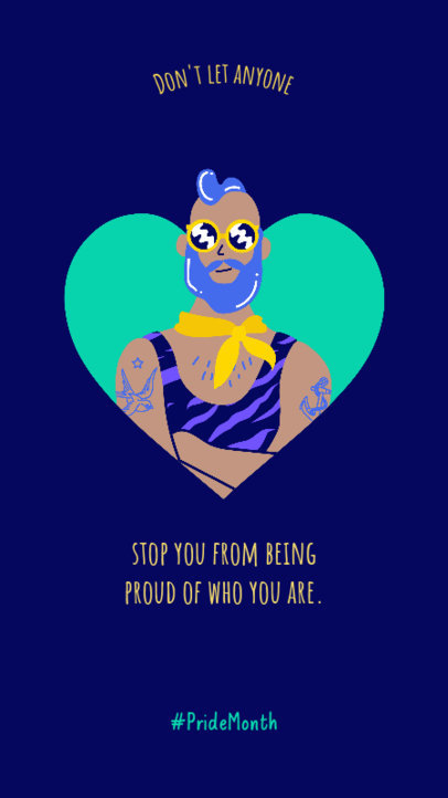 Illustrated Instagram Story Design Maker for Pride Month
