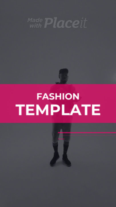 Instagram Story Video Maker for a Clothing Brand Featuring a Video of a Trendy Man 396-el1