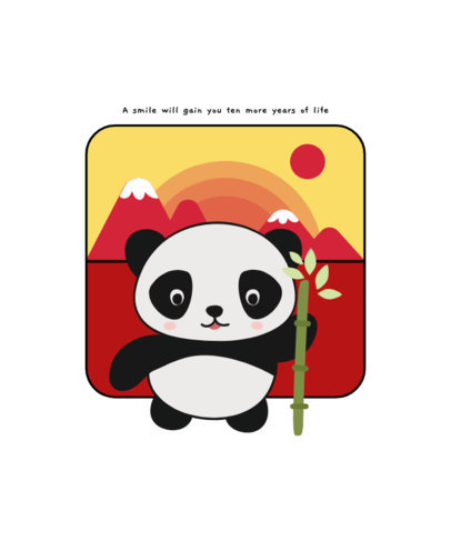 T-Shirt Design Maker Featuring Cute Panda Cartoons