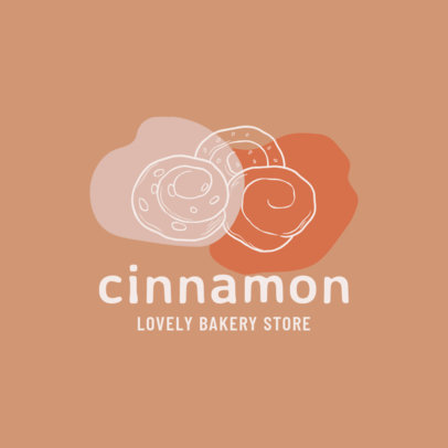 Online Logo Template for Bakeries Featuring Outline Graphics 