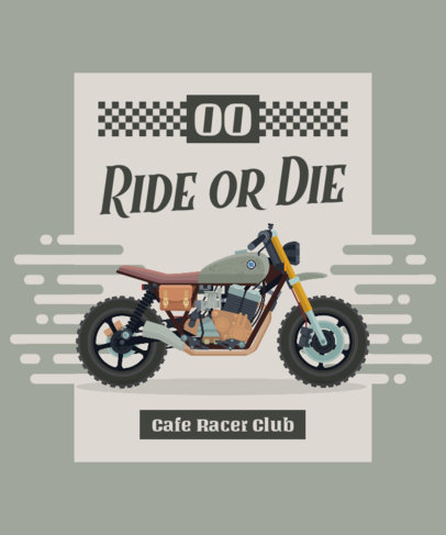 Online T-Shirt Design Maker for Cafe Racer Motorcycle Fanatics 1716a-el1