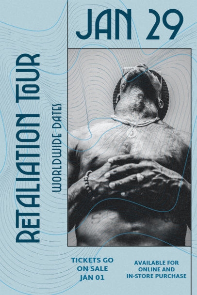 Poster Design Maker to Promote a Music Tour 2573f