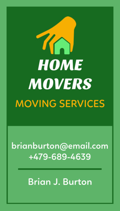 Moving Services Business Card Maker 554a
