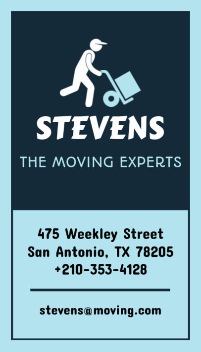 Business Card Creator for Moving Experts 554b