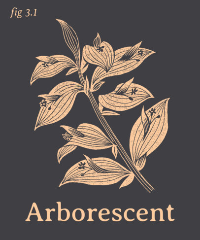 T-Shirt Design Maker with the Scientific Name of a Plant 1657a-el1