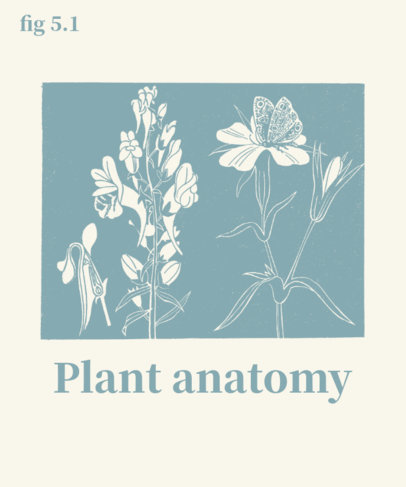 T-Shirt Design Creator with a Diagram of Plant Anatomy 1657d-el1