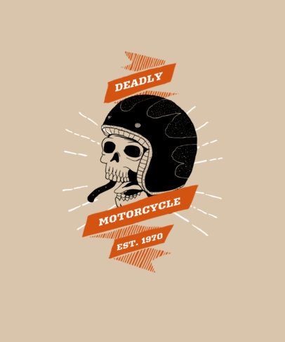 T-Shirt Design Maker for Motorbike Aficionados 1718-el1