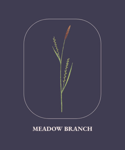 Minimal T-Shirt Design Maker With Botanical Graphics 