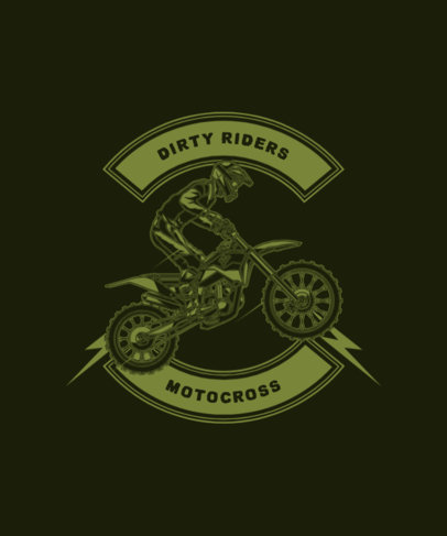 T-Shirt Design Maker for a Dirty Riders Club 1713c-el1