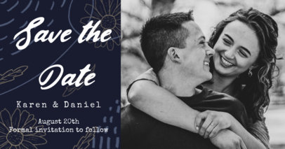 Facebook Post Creator for a Couple Announcing their Wedding