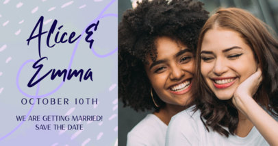 Facebook Post Generator for an LGBT Wedding Invitation