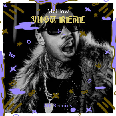 Album Cover Maker Featuring a Hip-Hop Style