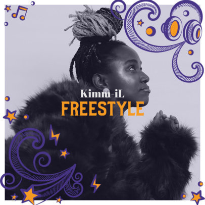 Fresh Album Cover Generator Featuring Cartoonish Elements 2586l