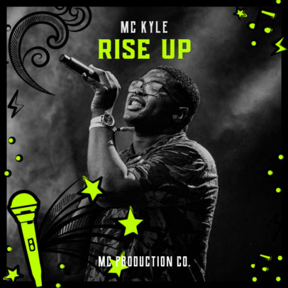 EP Cover Design Maker for an Emerging MC Rapper 2586m