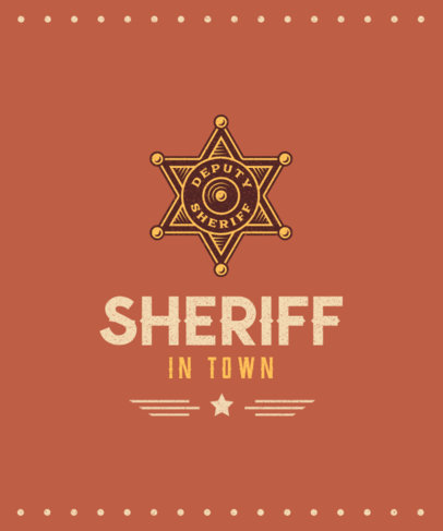 Western T-Shirt Design Maker Featuring Cowboy-Related Graphics