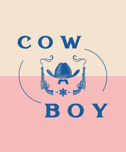 T-Shirt Design Generator Featuring Cowboy Accessories