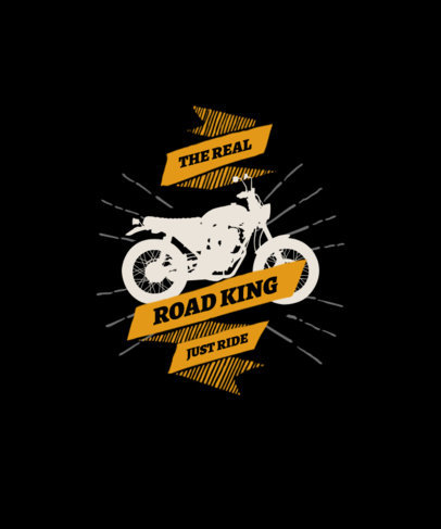 Daring T-Shirt Design Maker with a Motorbike Graphic 1718c-el1