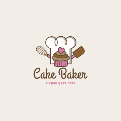 Bakery Logo Maker Featuring Cupcake Icons