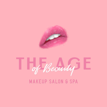 Beauty Salon Logo Generator Featuring Glossy Lips