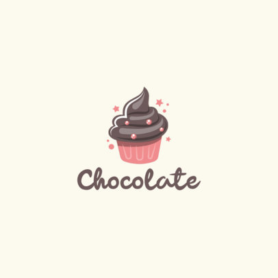 Logo Maker for a Bakery Featuring a Chocolate Cupcake