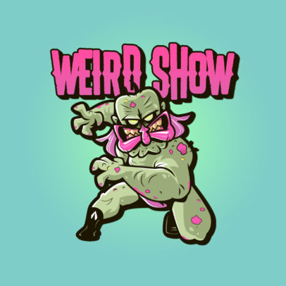 Online Logo Template with a Gross-Looking Character