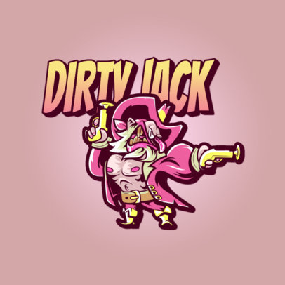 Streetwear Logo Generator with a Cartoonish Pirate Graphic