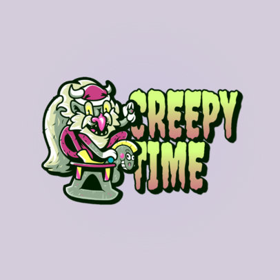 Logo Creator for a Gaming Squad Featuring an Irreverent Cartoon Character