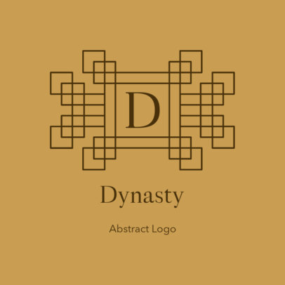 Monogram Logo Creator with a Symmetric Geometric Pattern