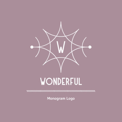 Abstract Logo Maker with a Star-Shaped Monogram