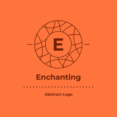 Abstract Logo Creator Featuring a Round Monogram