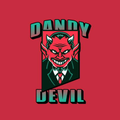 Gaming Logo Generator with a Smiling Devil Character