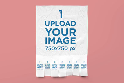 Mockup of a Tear-Off Flyer