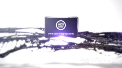 Intro Maker with a Logo Reveal in a Liquid Animation