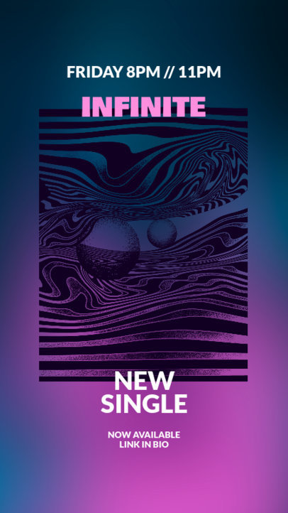 Music-Themed Instagram Story Maker Featuring Abstract Textures and Graphics 2601