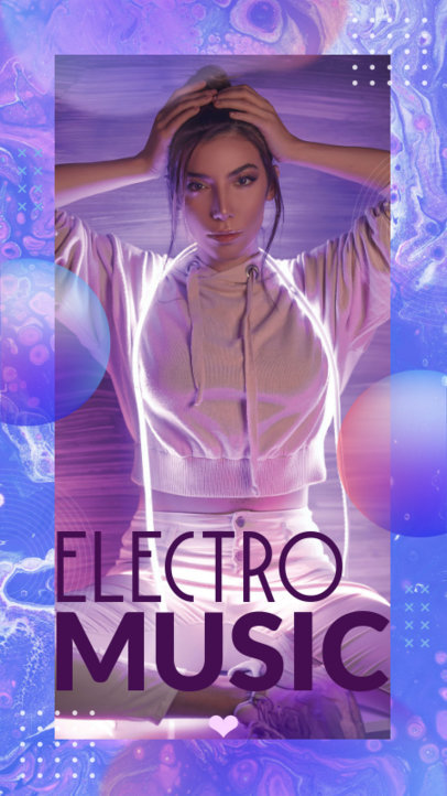 Instagram Story Creator with Iridescent Texture 2607m