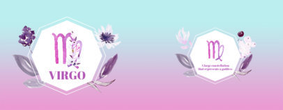 Coffee Mug Design Template with Zodiac Signs Inspired Graphics